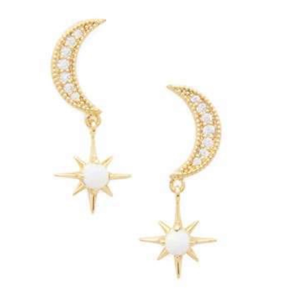 Gorjana Luna Stud-Drop Earrings